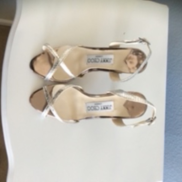 Jimmy Choo | Shoes | Jimmy Choo Watersnake Black Size 37  Jimmy Choo Watersnake Silver Strappy Heel - Size 37 (7)